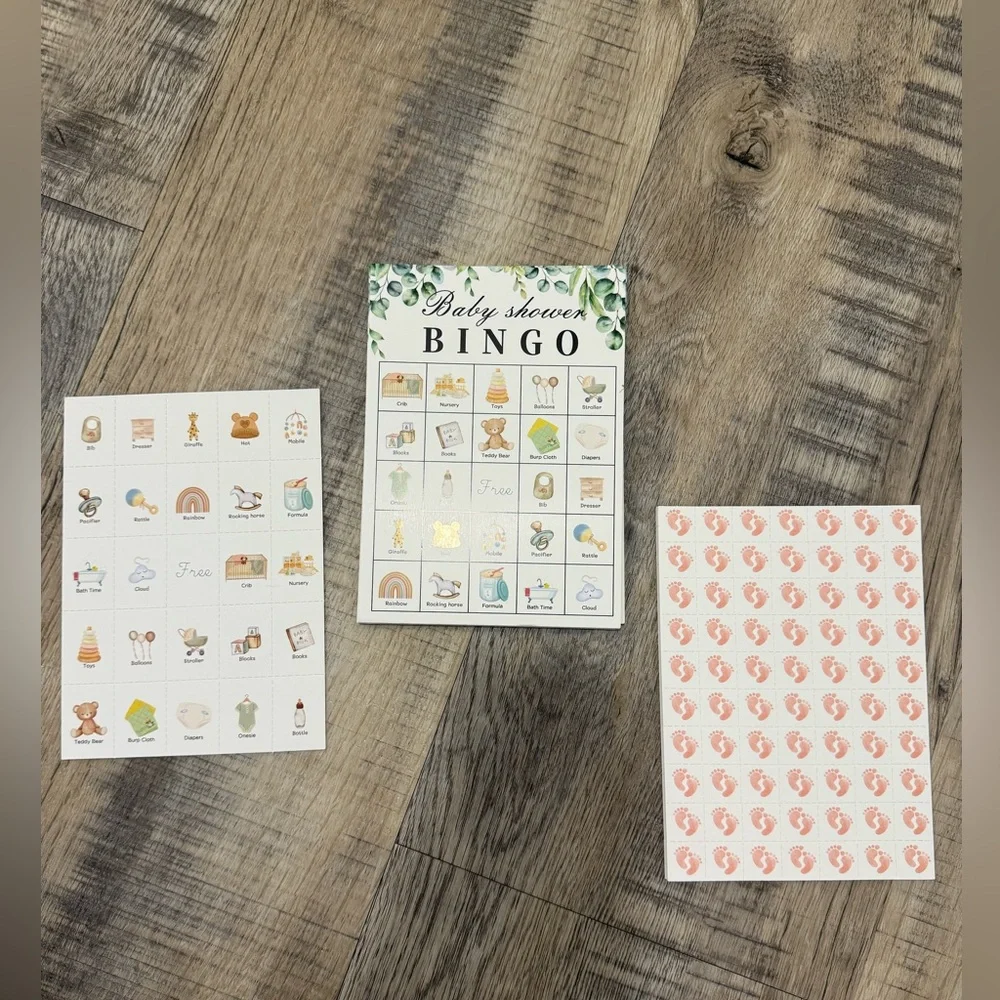Baby Shower / Gender Reveal - Bundle of Party Decor / Games / Party Favors